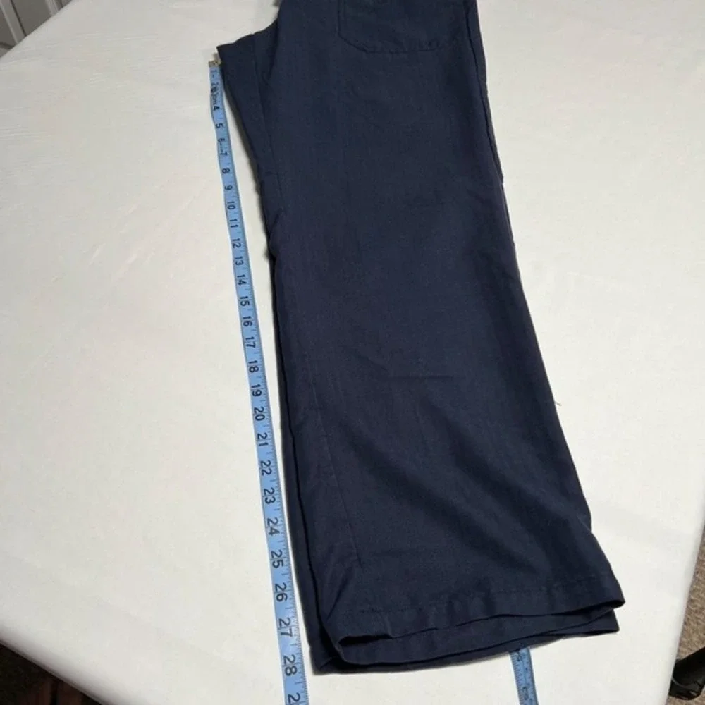 Havana‎ Jack Casual Wide Leg Lounge Pants Navy Size SM Drawstring Beachwear